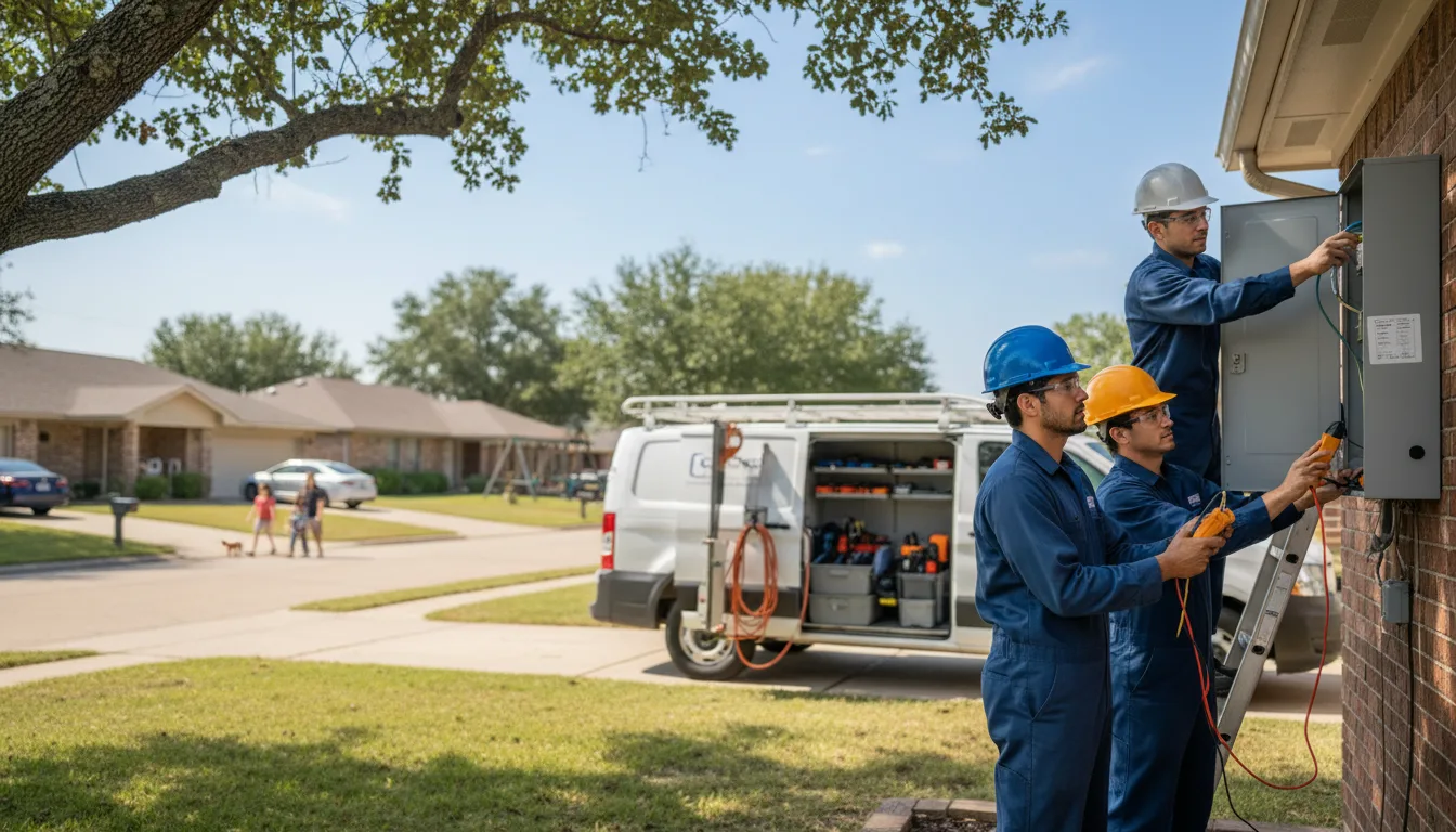 Certified electrician providing emergency electrical services in Marble City, OK